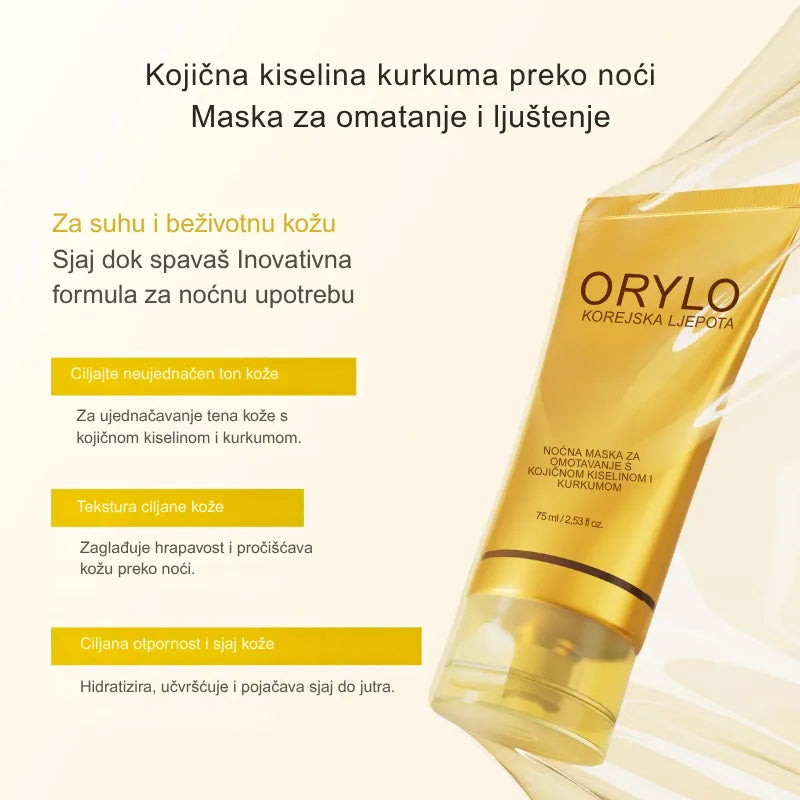 Maska s kojičnom kiselinom i kurkumom