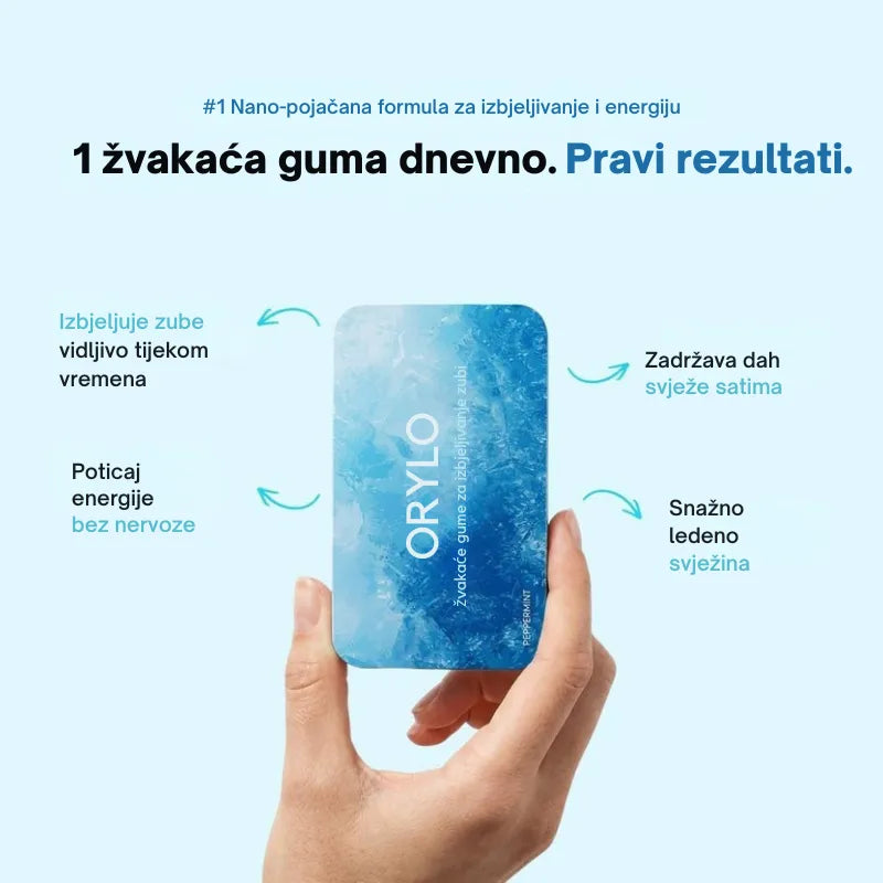 Žvakaća guma za izbjeljivanje zubi