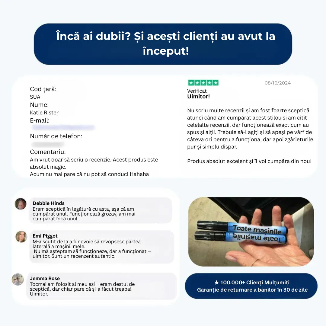 ORYLO | ScratchX™ | Îndepărtare instantanee a zgârieturilor auto